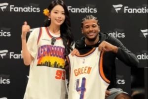 美女主持小太阳：拿到杰伦-格林的To签啦 哥们中文说得不错